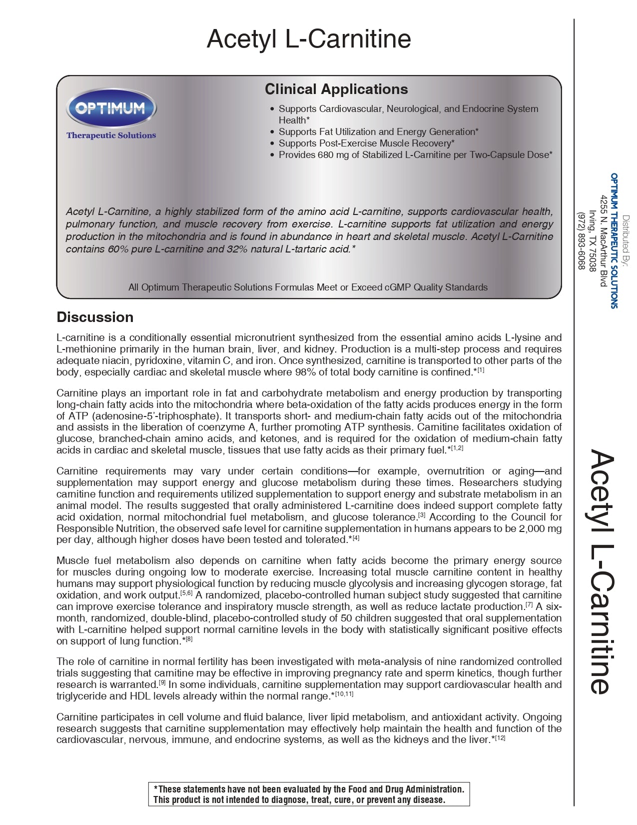Buy Acetyl L-Carnitine (90 Capsules) | Brain Health and Energy Support Optimum Therapeutic Solutions Buy Acetyl L-Carnitine (90 Capsules) | Brain Health and Energy Support Optimum Therapeutic Solutions