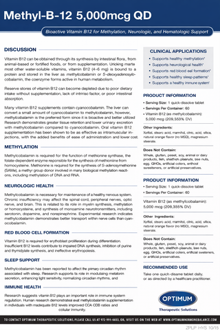 Methyl-B-12 5,000mcg QD