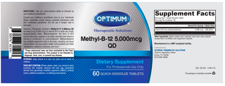 Methyl-B-12 5,000mcg QD