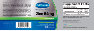 Zinc 54 mg 60 Capsules